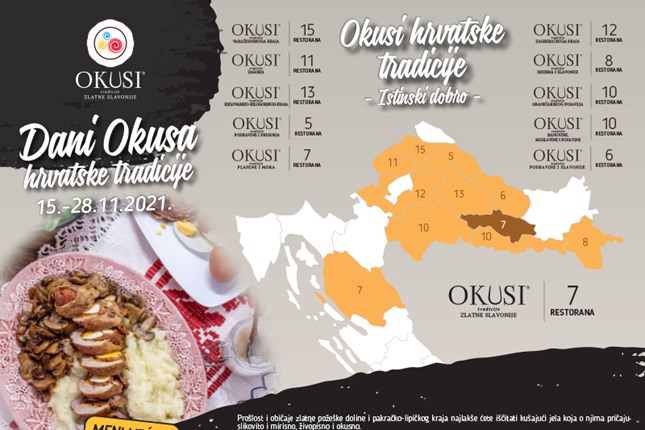 Dani Okusa hrvatske tradicije za ljubitelje dobre hrane