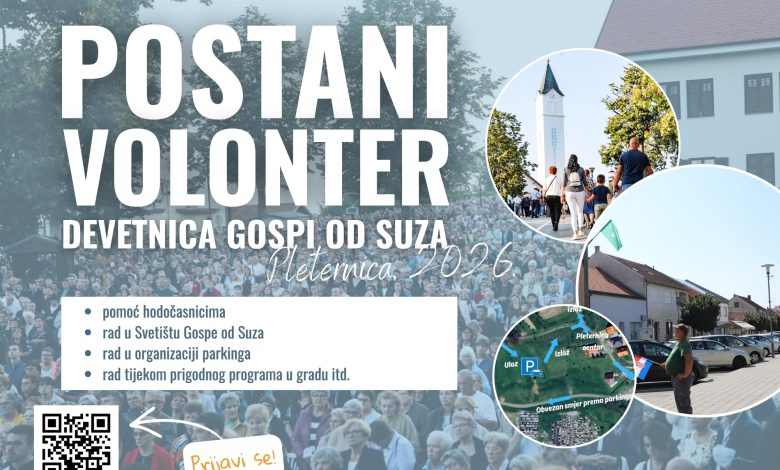 Postani volonter – Devetnica Gospi od Suza